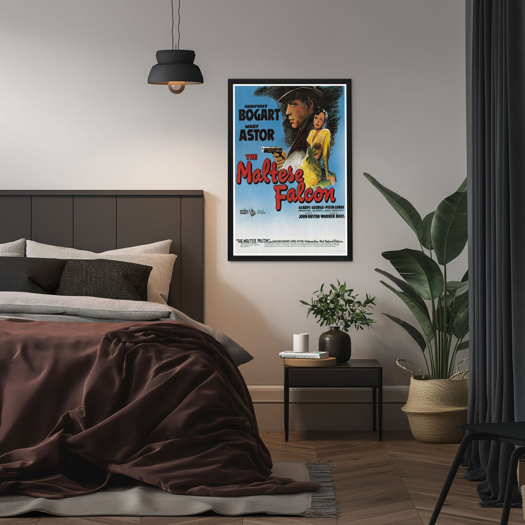 "Maltese Falcon" (1941) Framed Movie Poster