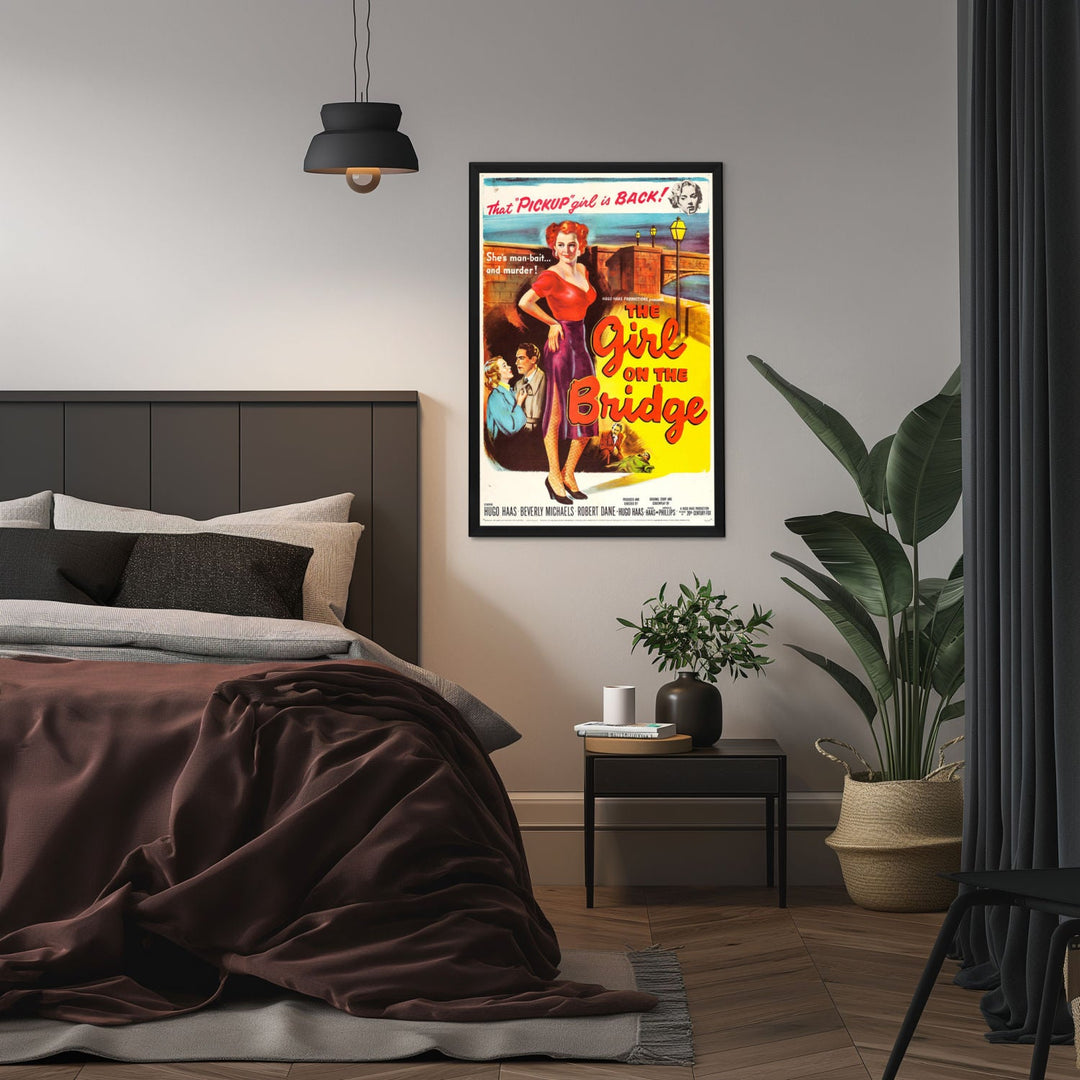 "Girl On The Bridge" (1951) Framed Movie Poster