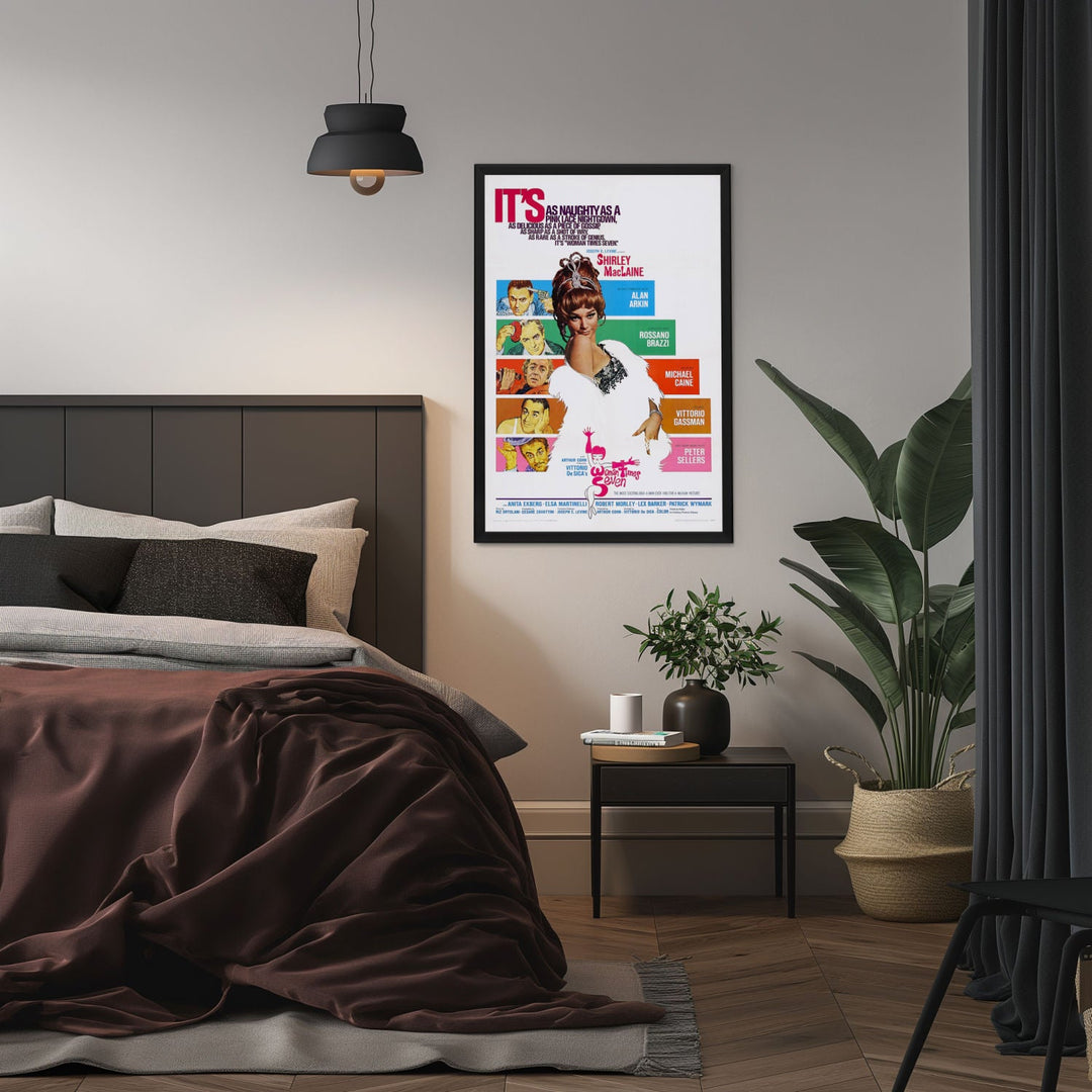 "Woman Times Seven" (1967) Framed Movie Poster