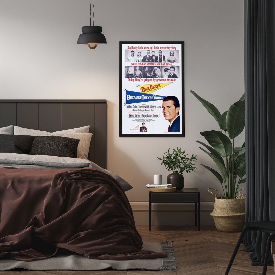 "Because They're Young" (1960) Framed Movie Poster