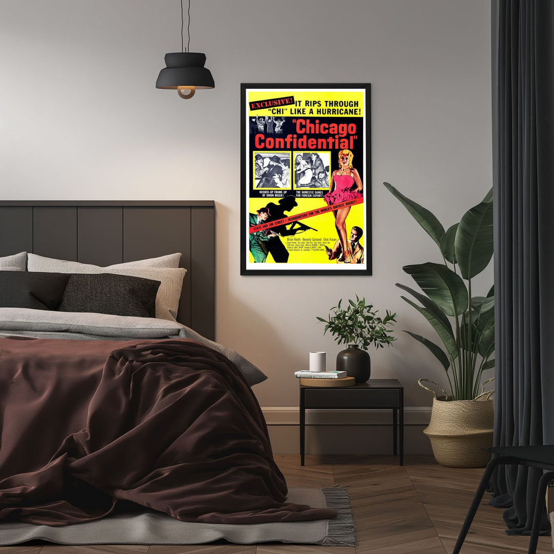 "Chicago Confidential" (1957) Framed Movie Poster