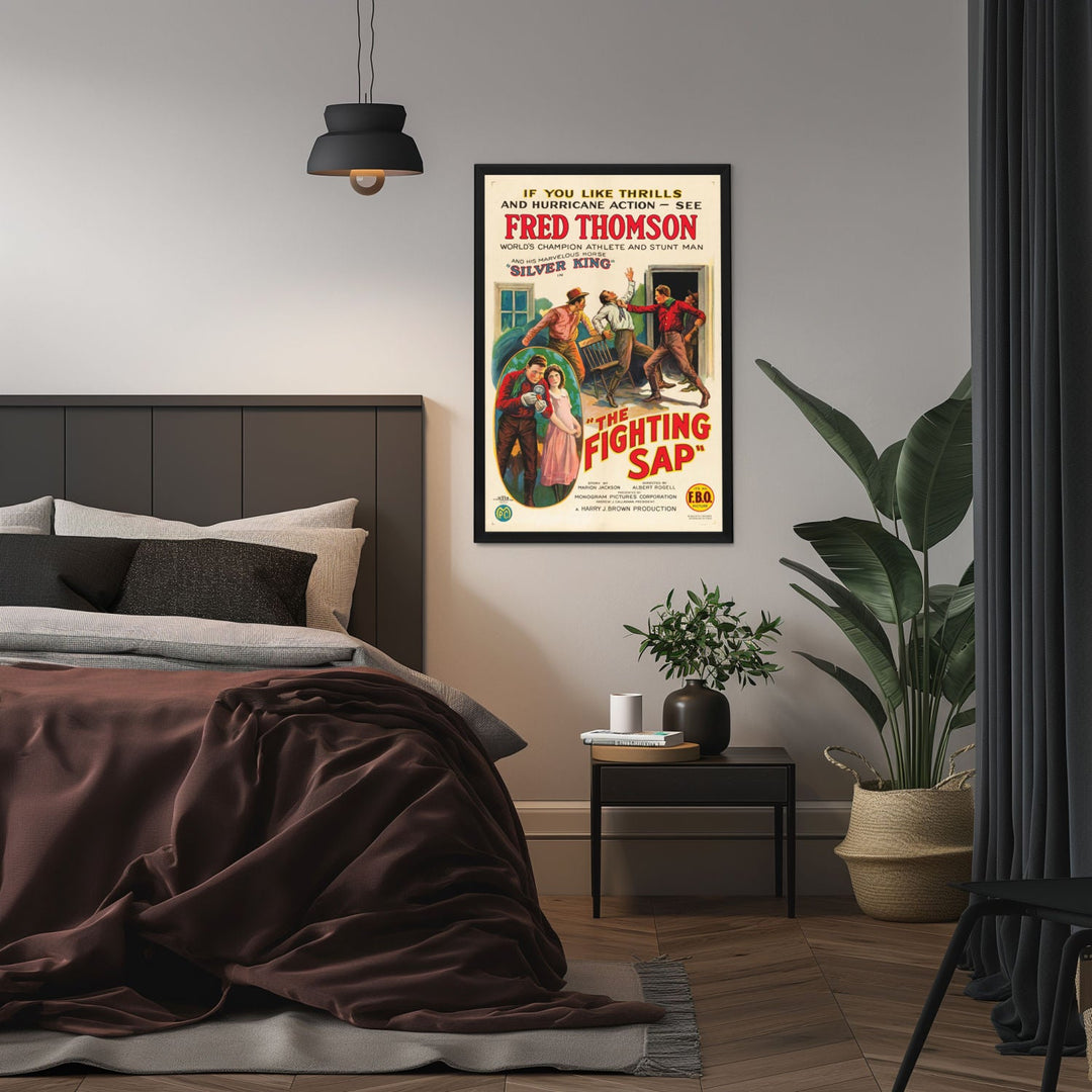 "Fighting Sap" (1924) Framed Movie Poster