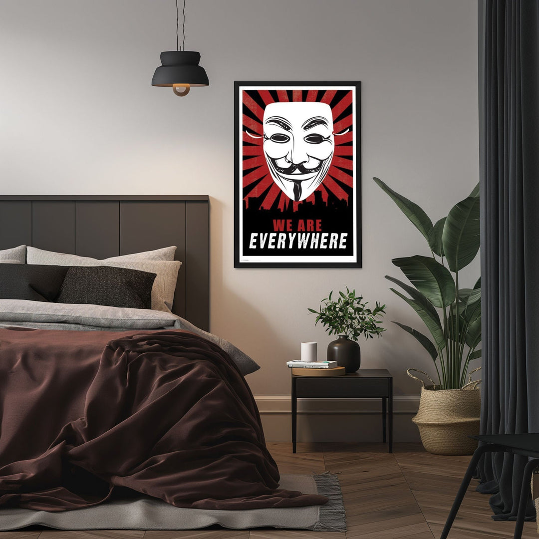 "V For Vendetta" (2006) Framed Movie Poster
