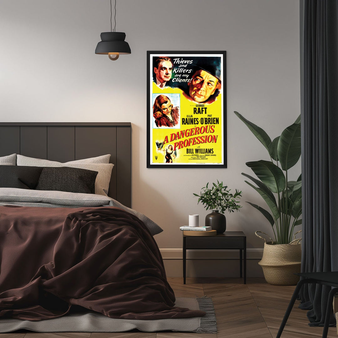 "Dangerous Profession" (1949) Framed Movie Poster