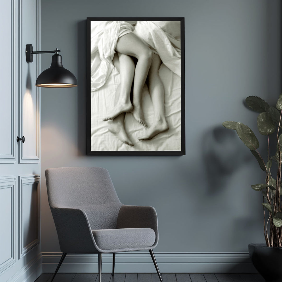 Background with Framed Poster