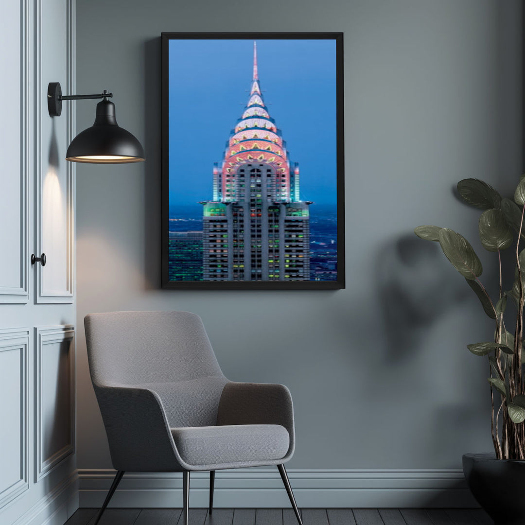 Background with Framed Poster