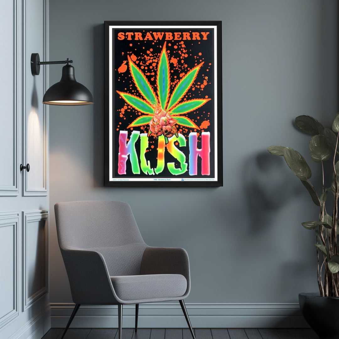 Background with Framed Poster