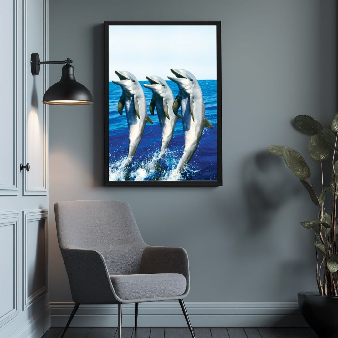 Background with Framed Poster