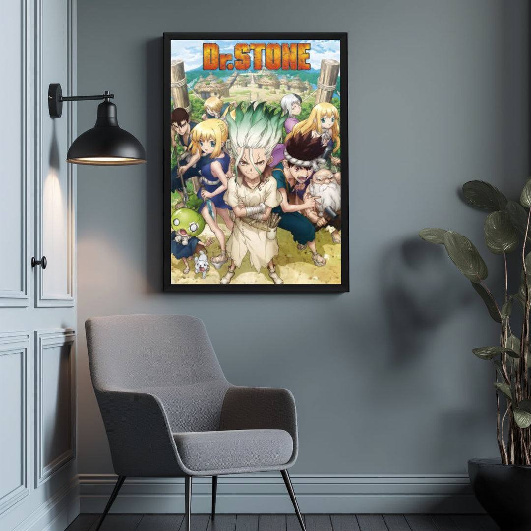 Background with Framed Poster