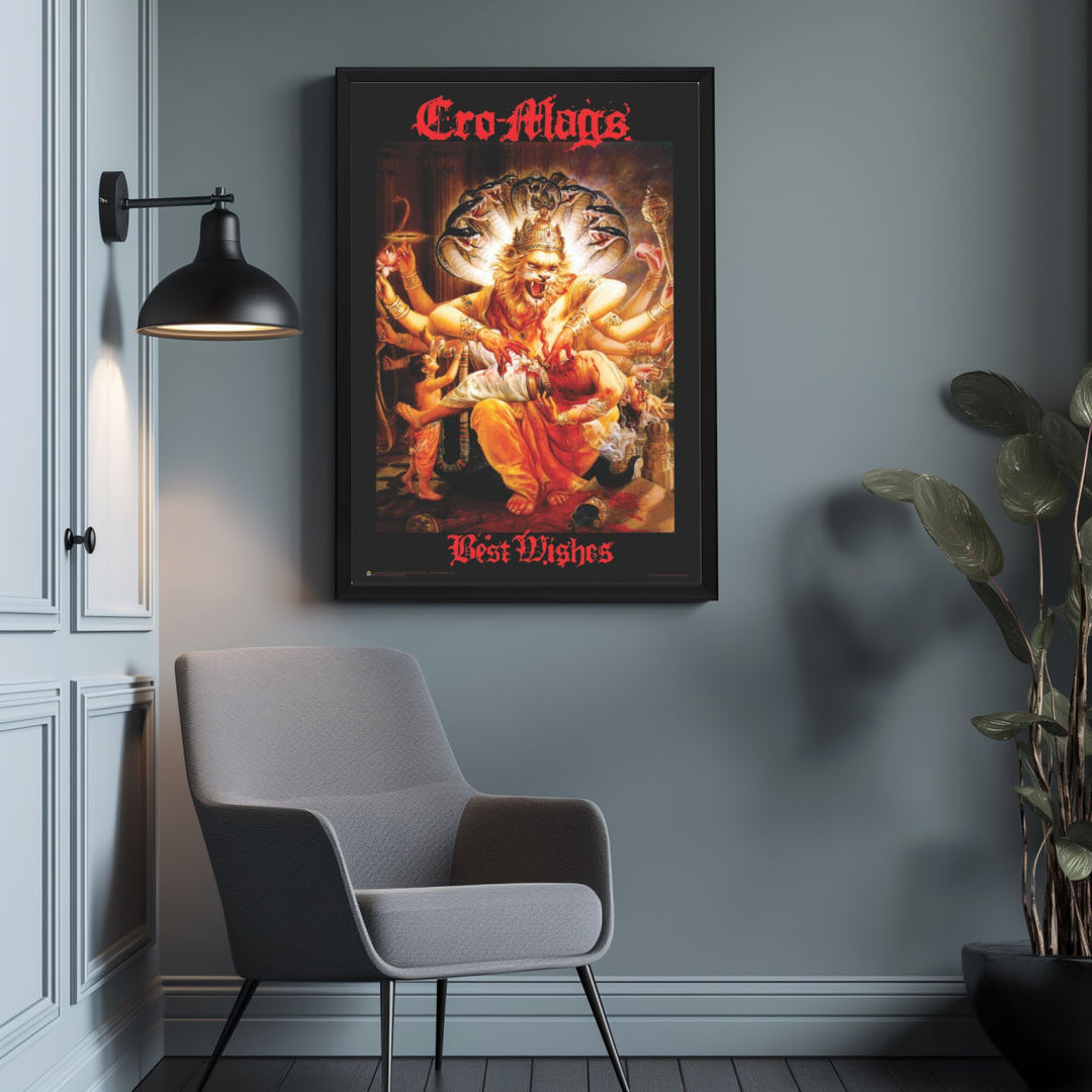 Background with Framed Poster