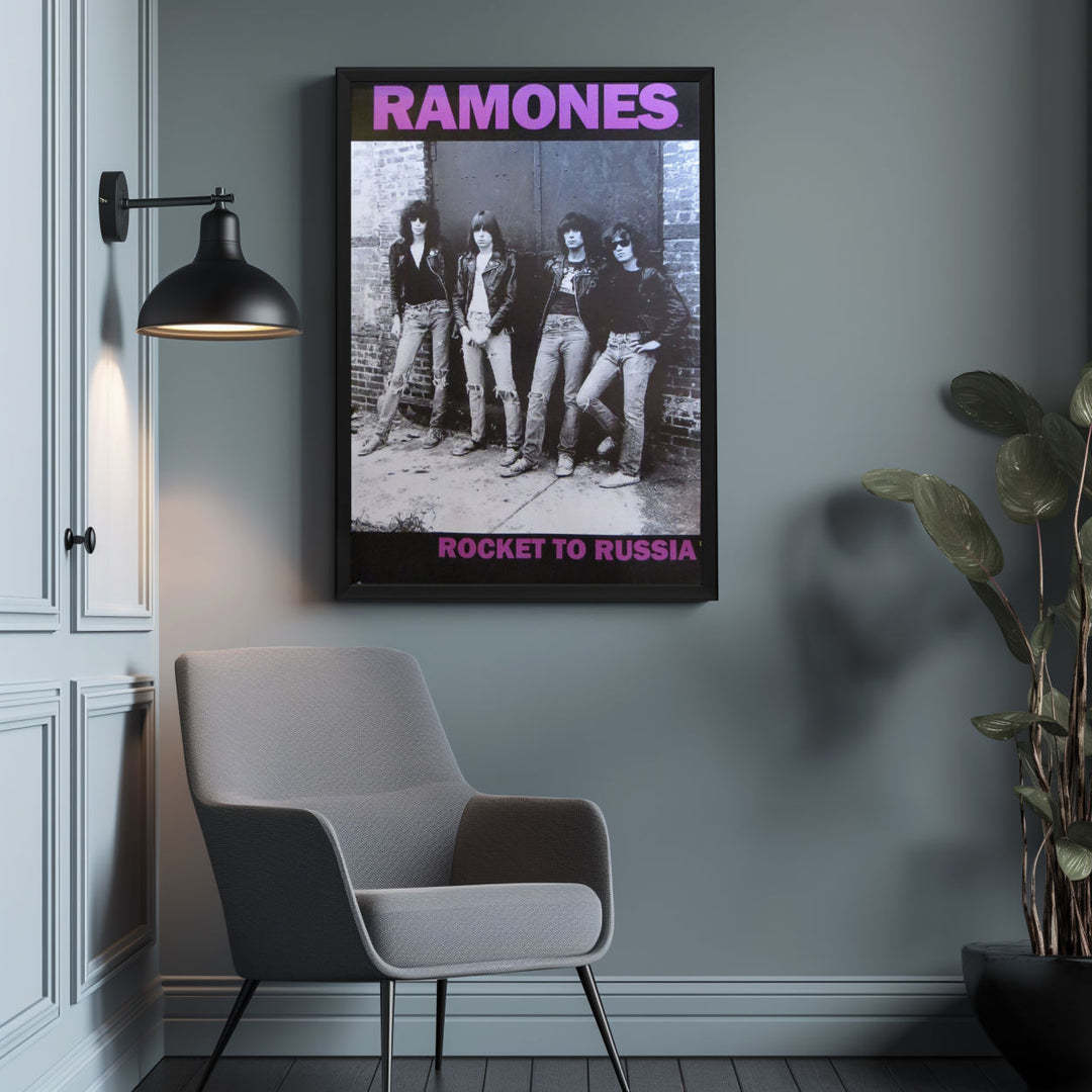 Background with Framed Poster