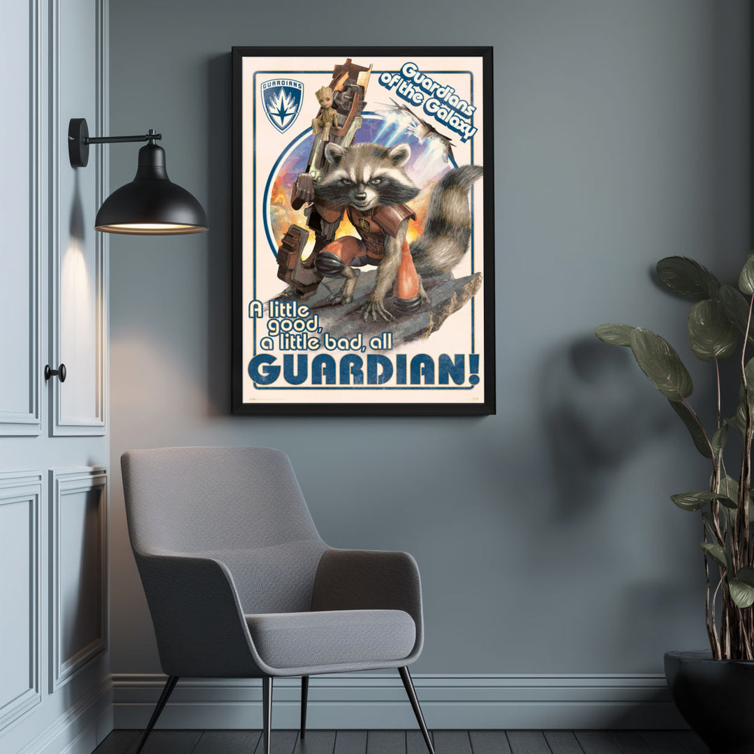 Background with Framed Poster