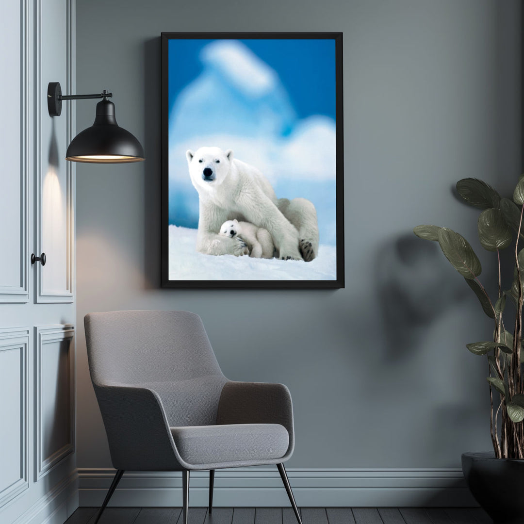 Background with Framed Poster