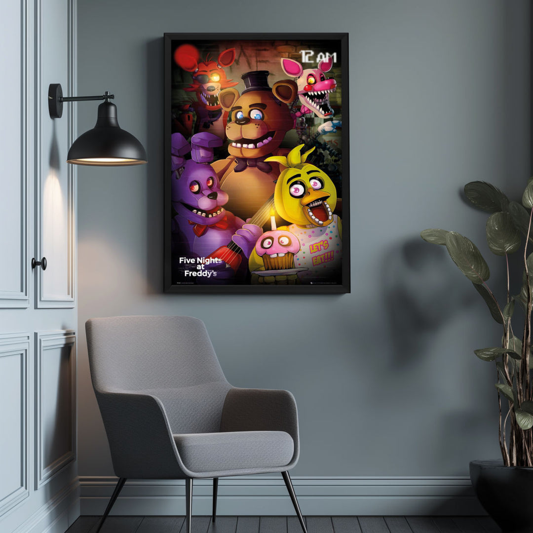 Background with Framed Poster