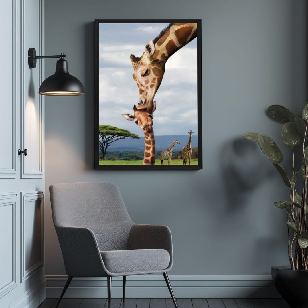 Background with Framed Poster