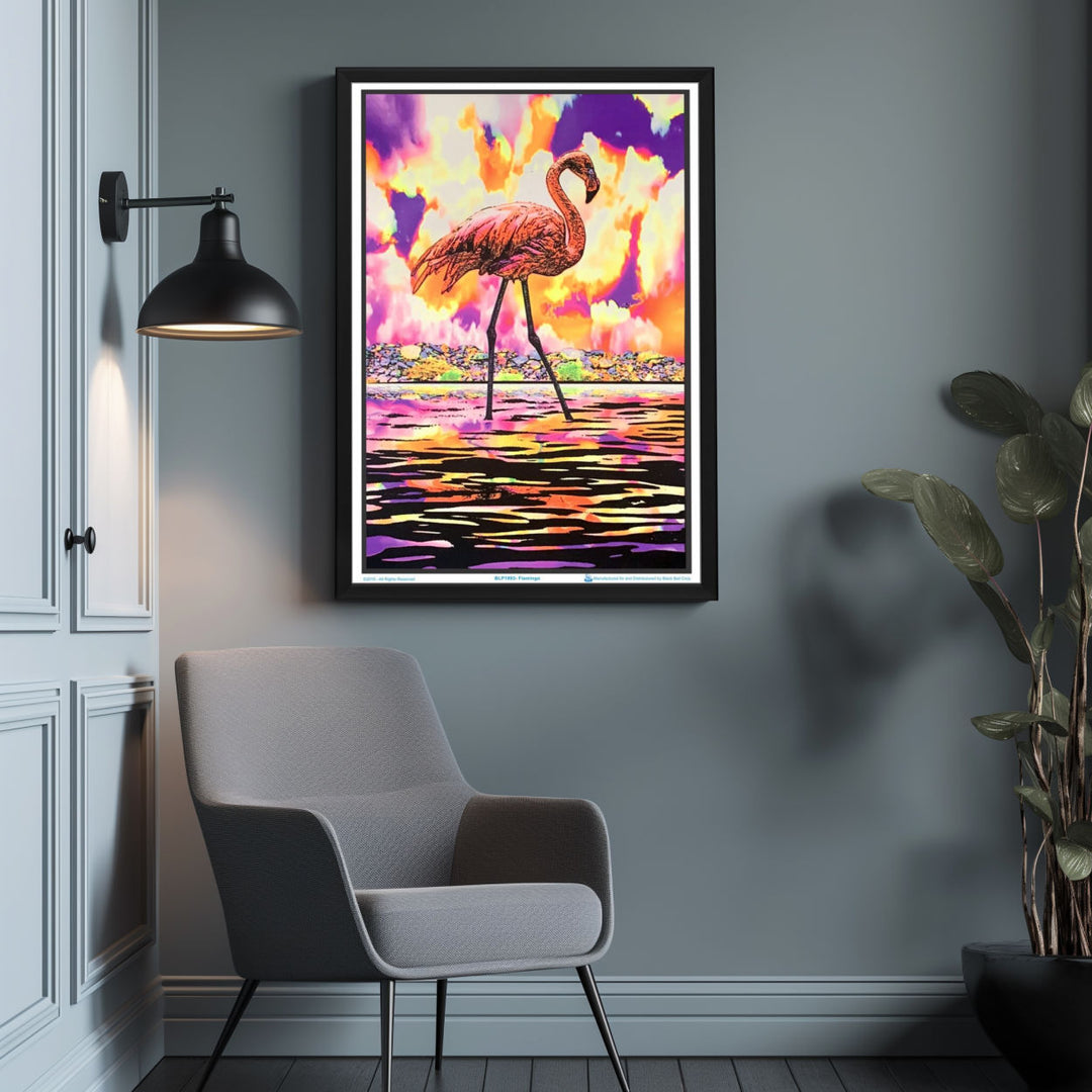 Background with Framed Poster