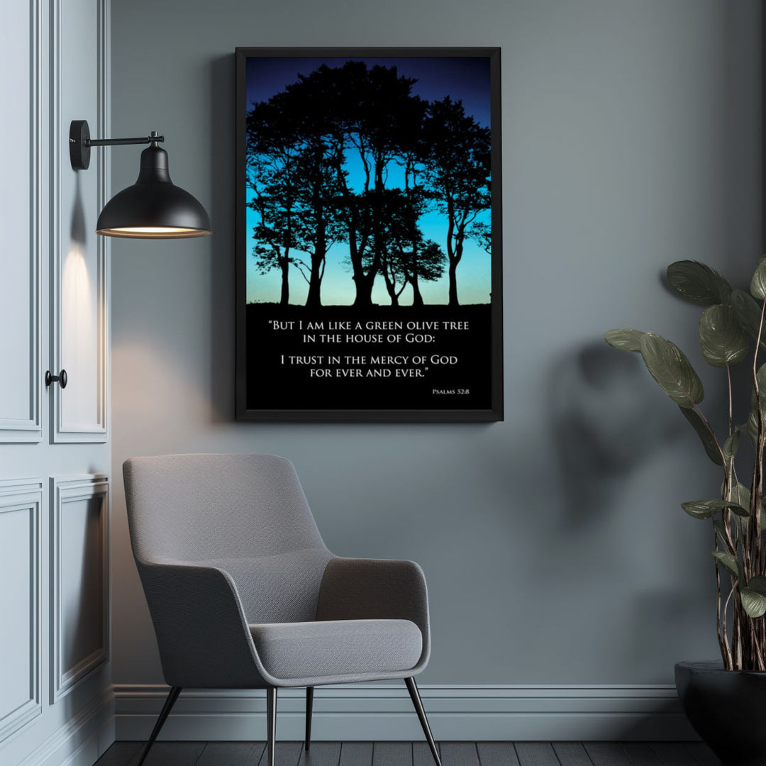 Background with Framed Poster