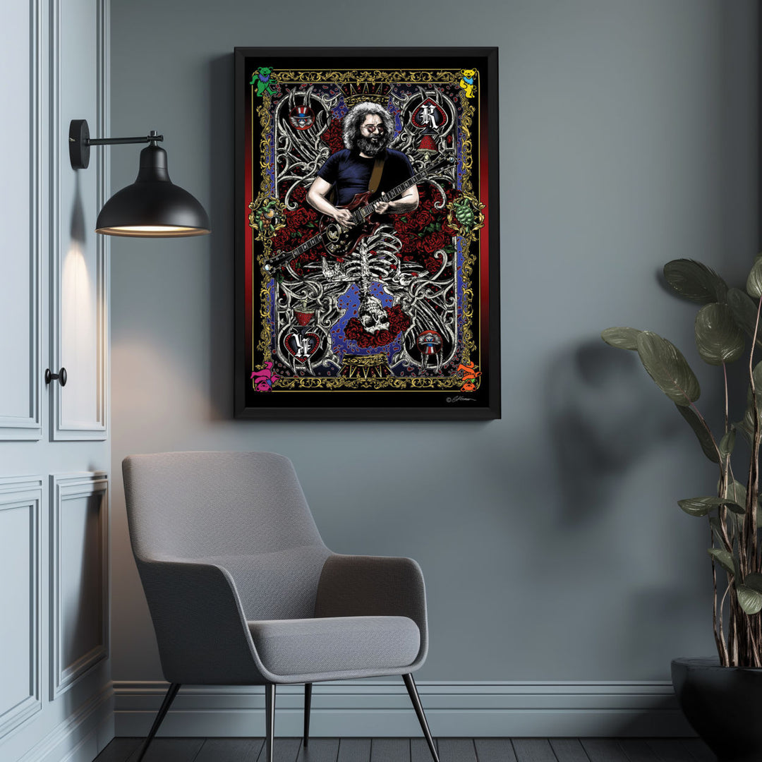 Background with Framed Poster