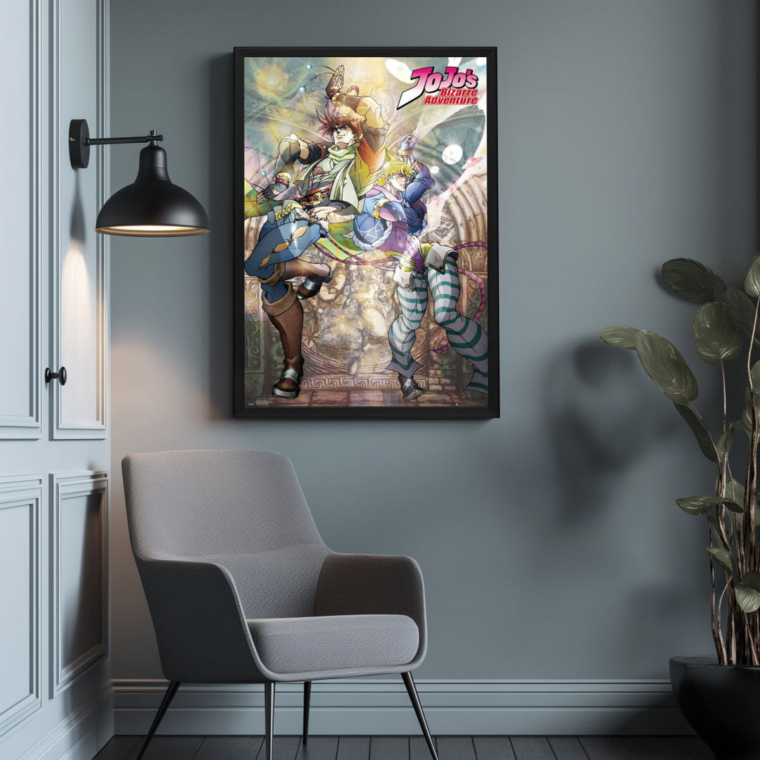 Background with Framed Poster