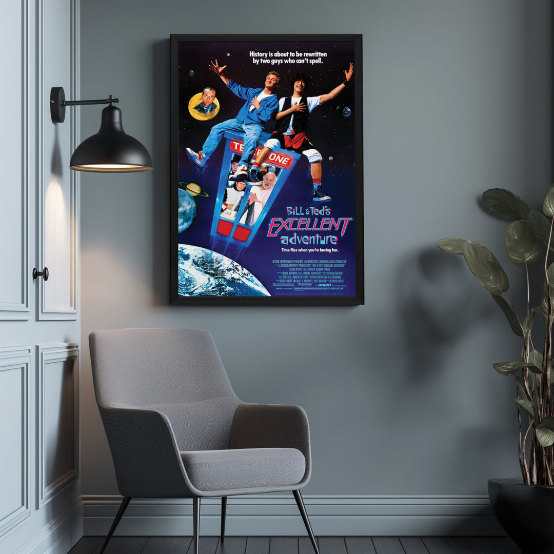 Background with Framed Poster