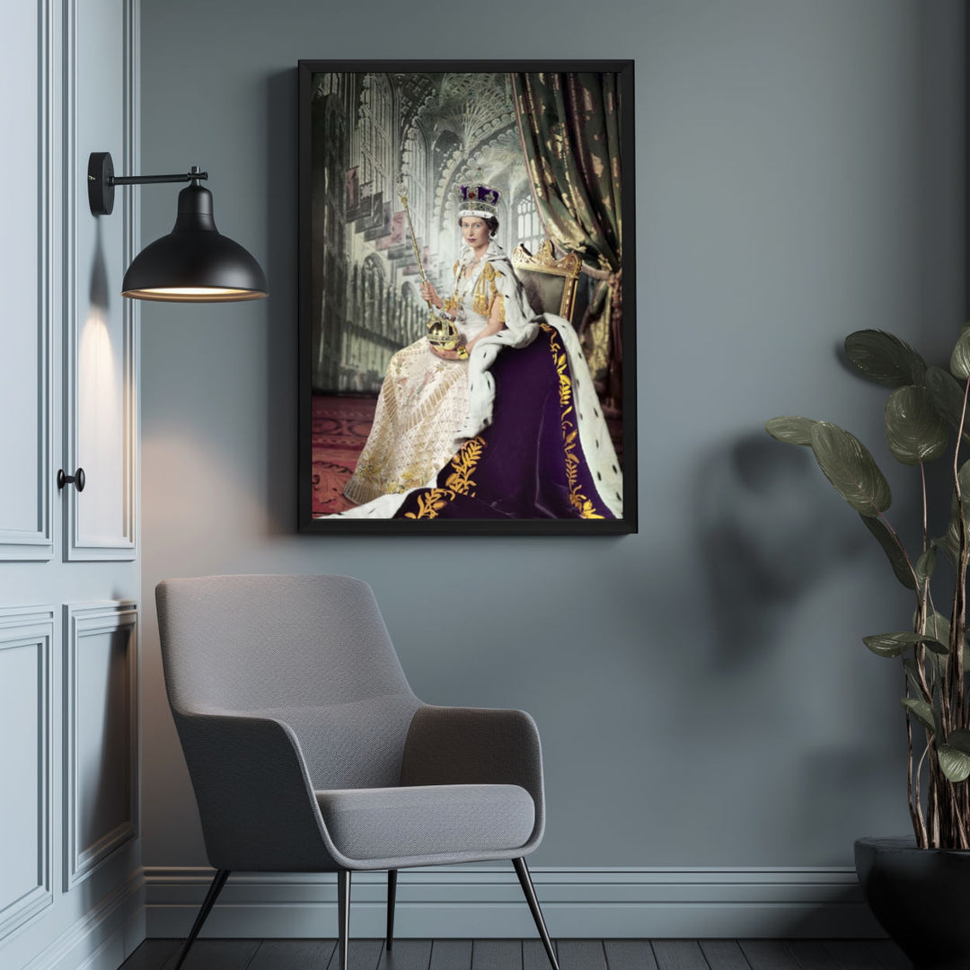 Background with Framed Poster