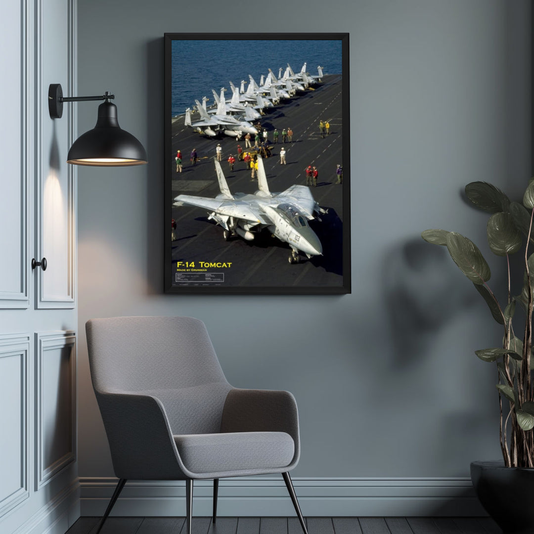 Background with Framed Poster