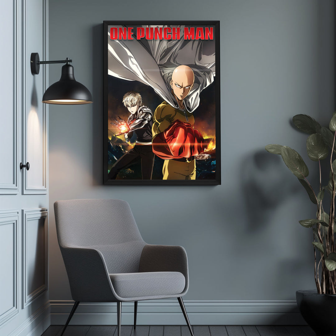 Background with Framed Poster