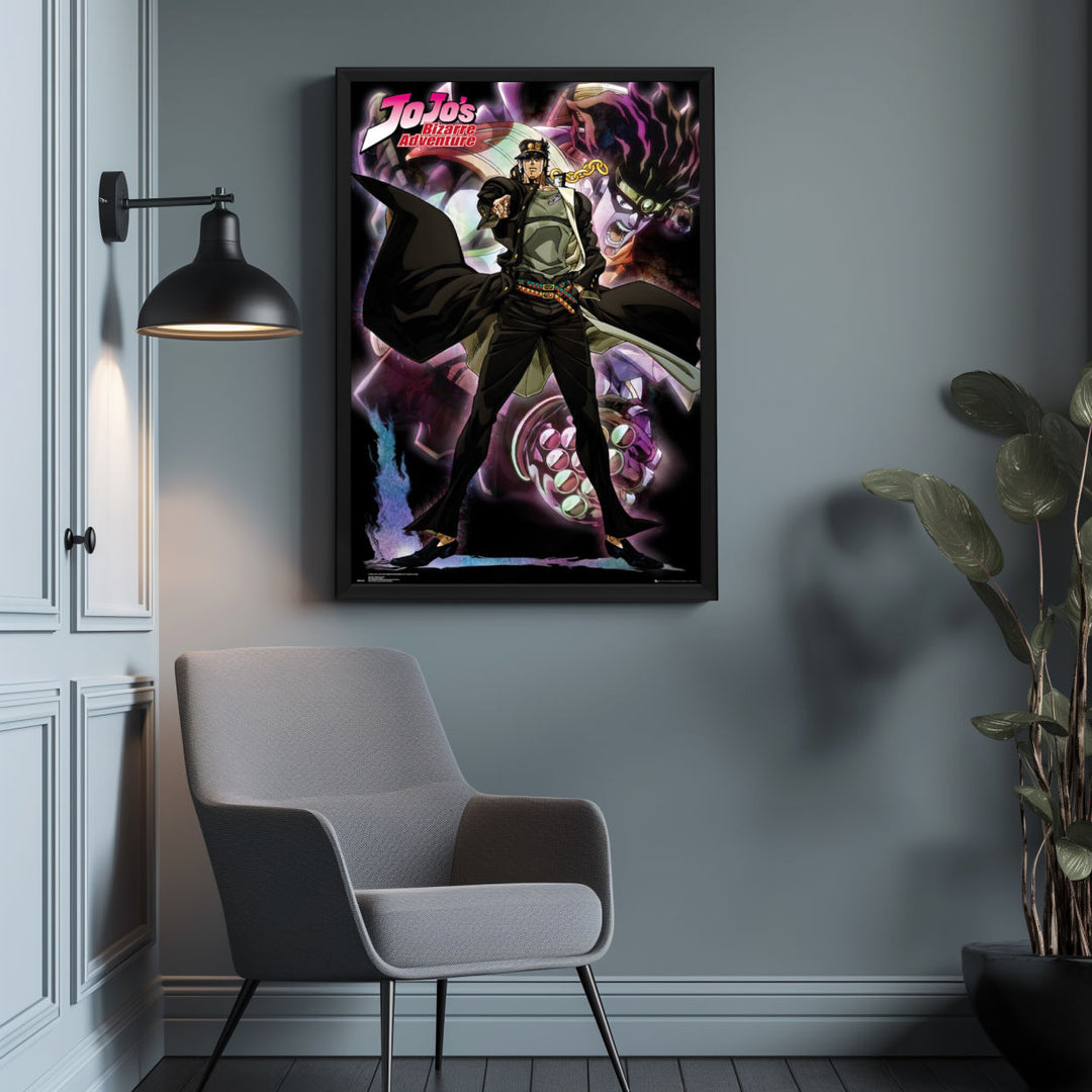 Background with Framed Poster