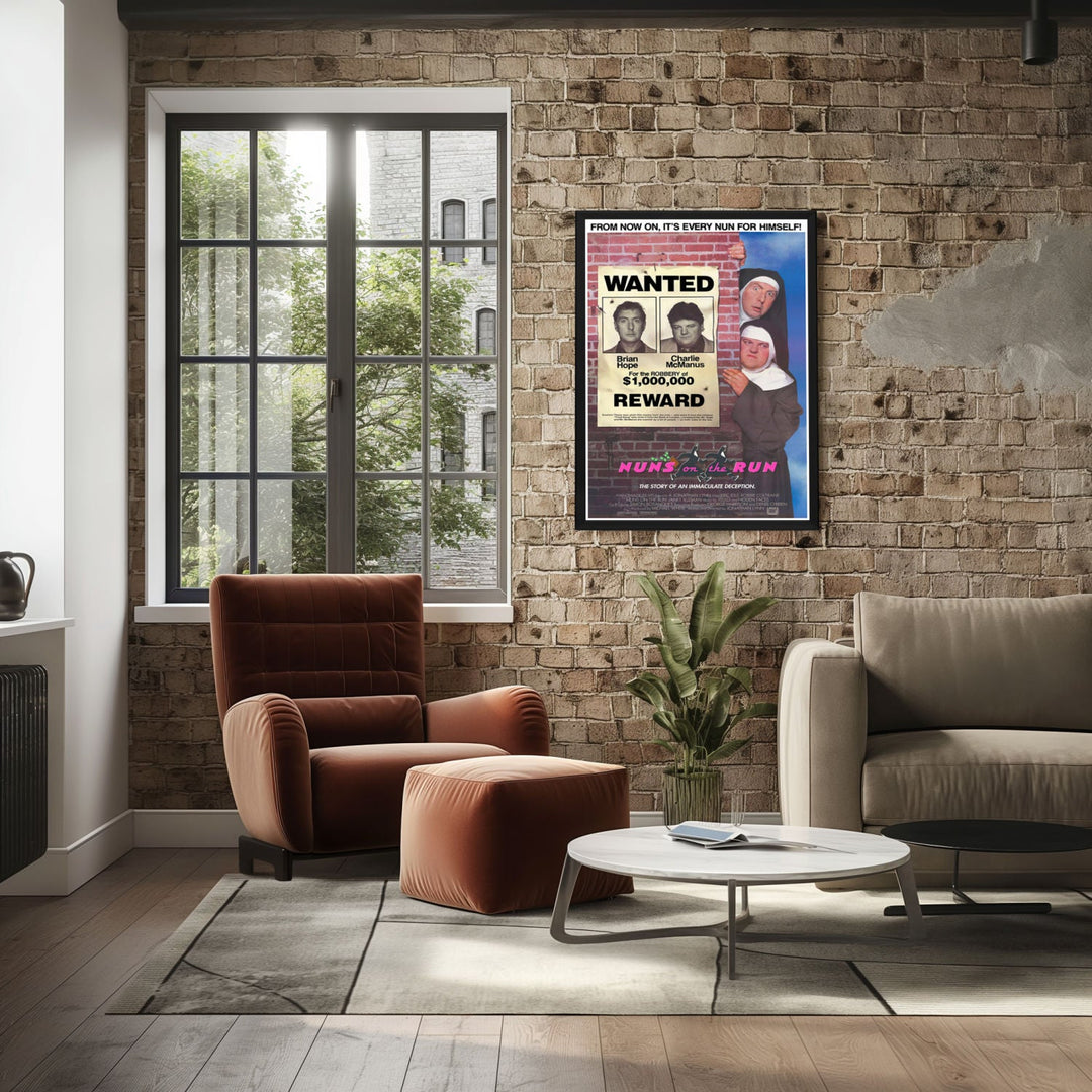 "Nuns on the Run" (1990) Framed Movie Poster