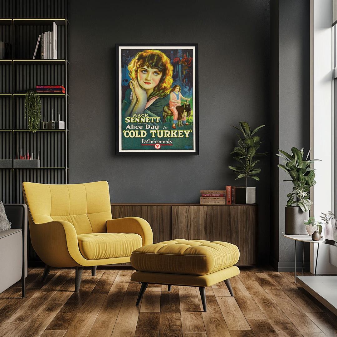 "Cold Turkey" (1925) Framed Movie Poster