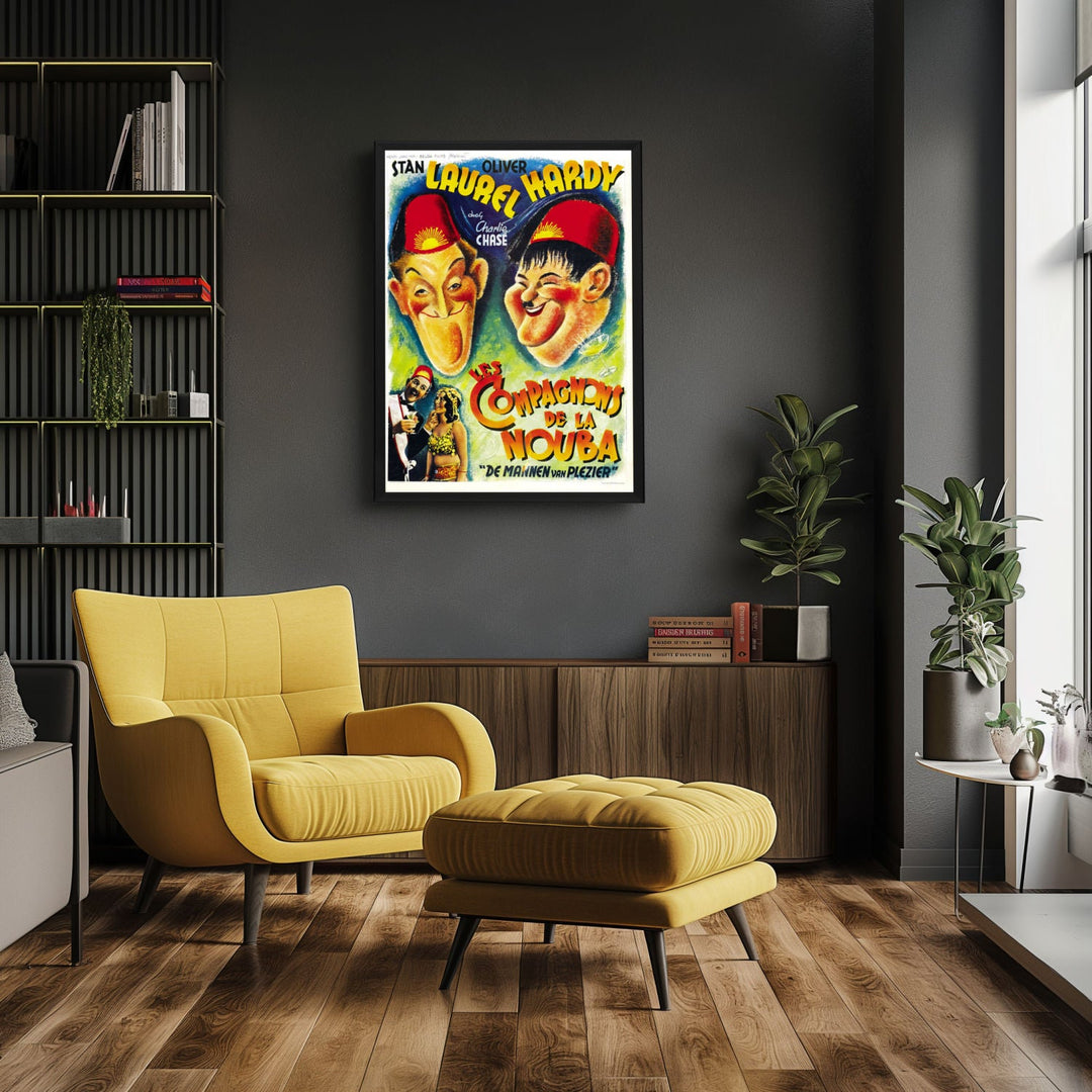 "Sons Of The Desert (French)" (1933) Framed Movie Poster
