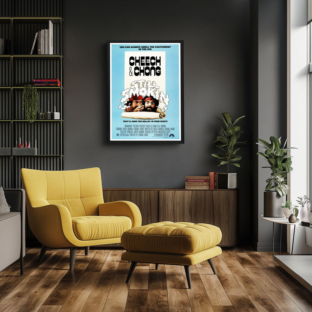 "Cheech and Chong Still Smokin" (1983) Framed Movie Poster