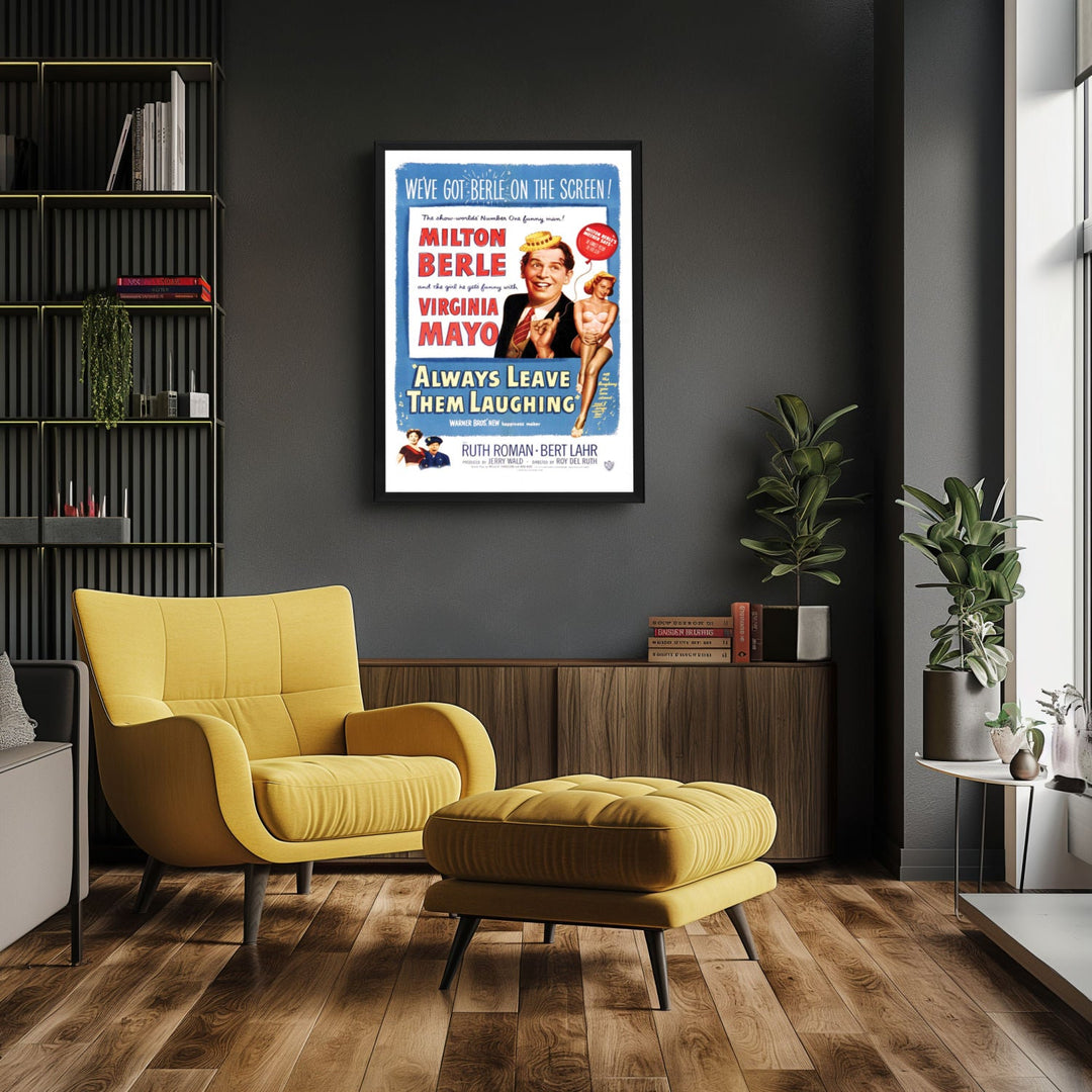 "Always Leave Them Laughing" (1949) Framed Movie Poster