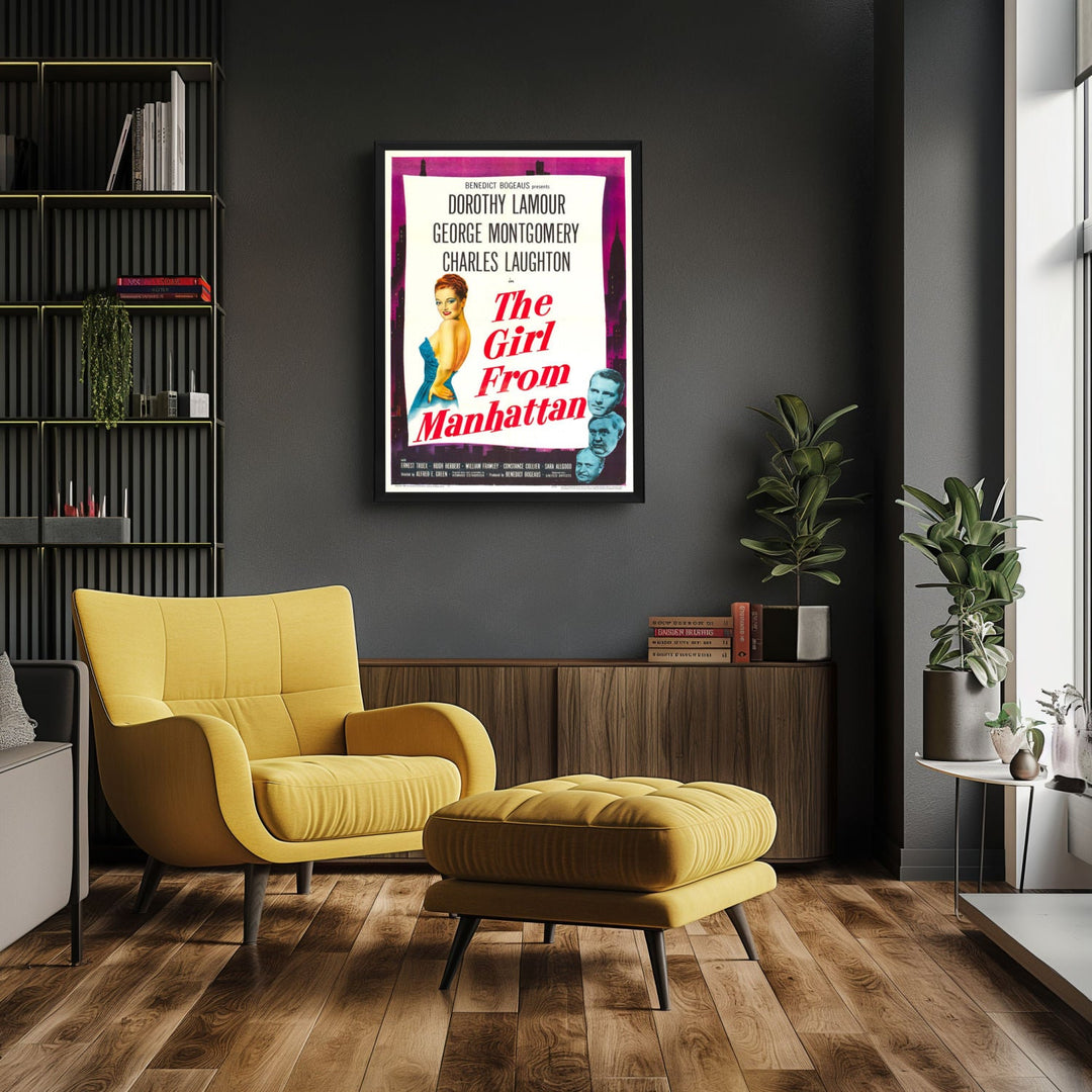 "Girl From Manhattan" (1948) Framed Movie Poster