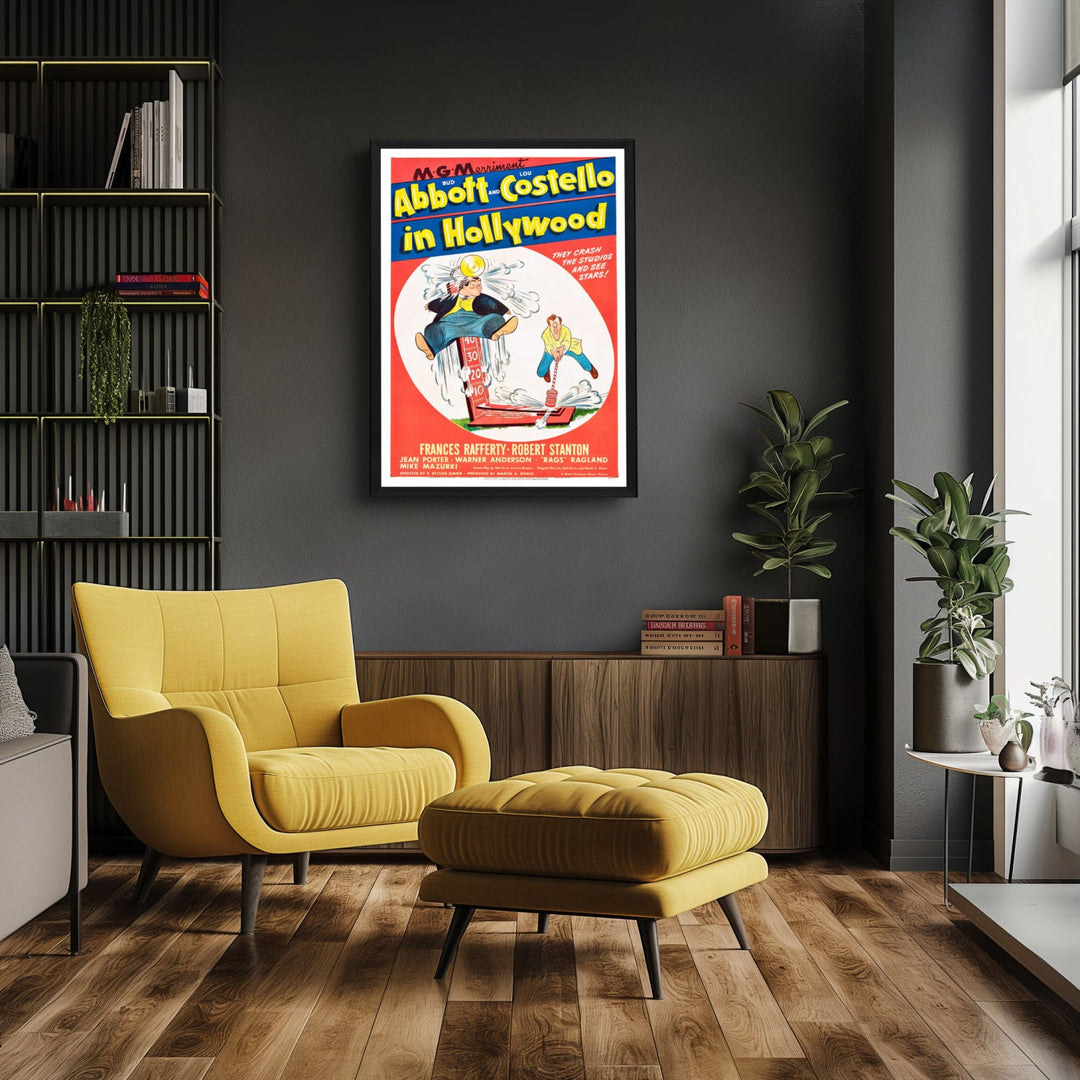 "Abbott and Costello In Hollywood" (1945) Framed Movie Poster
