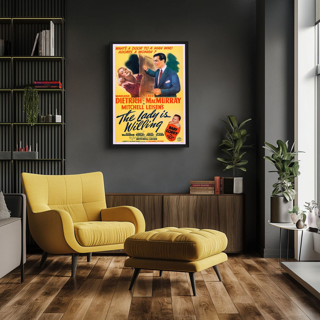 "Lady Is Willing" (1942) Framed Movie Poster