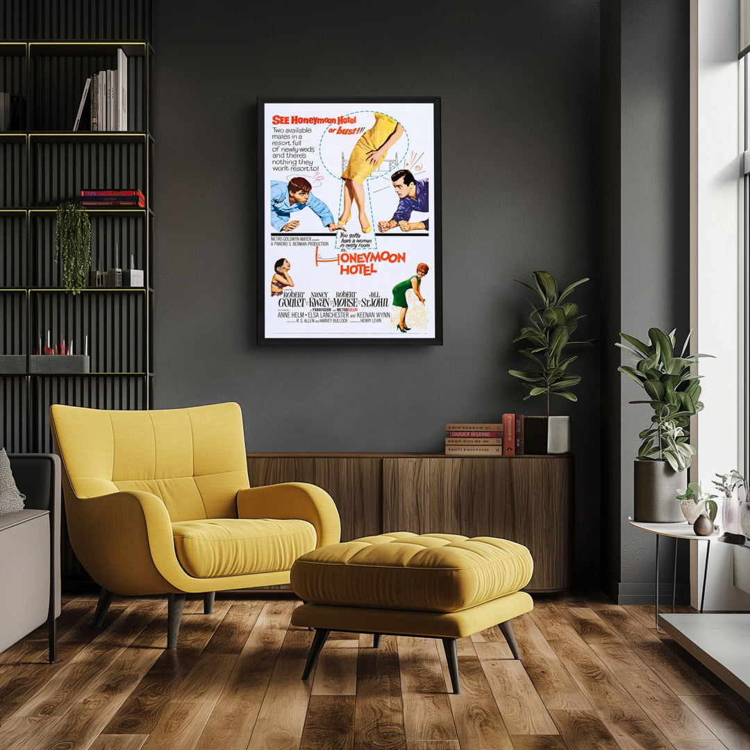 "Honeymoon Hotel" (1964) Framed Movie Poster