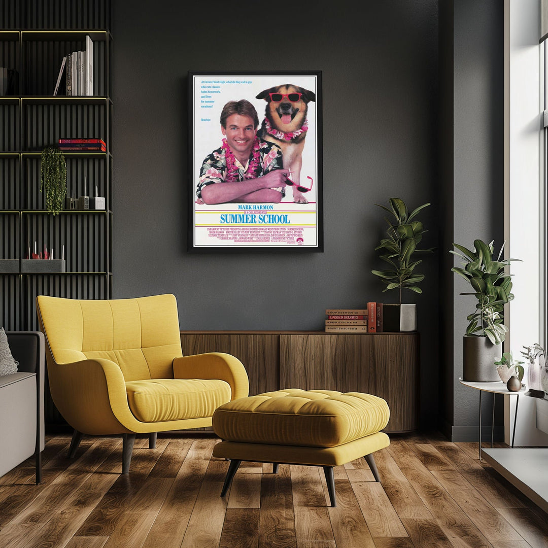 "Summer School" (1987) Framed Movie Poster
