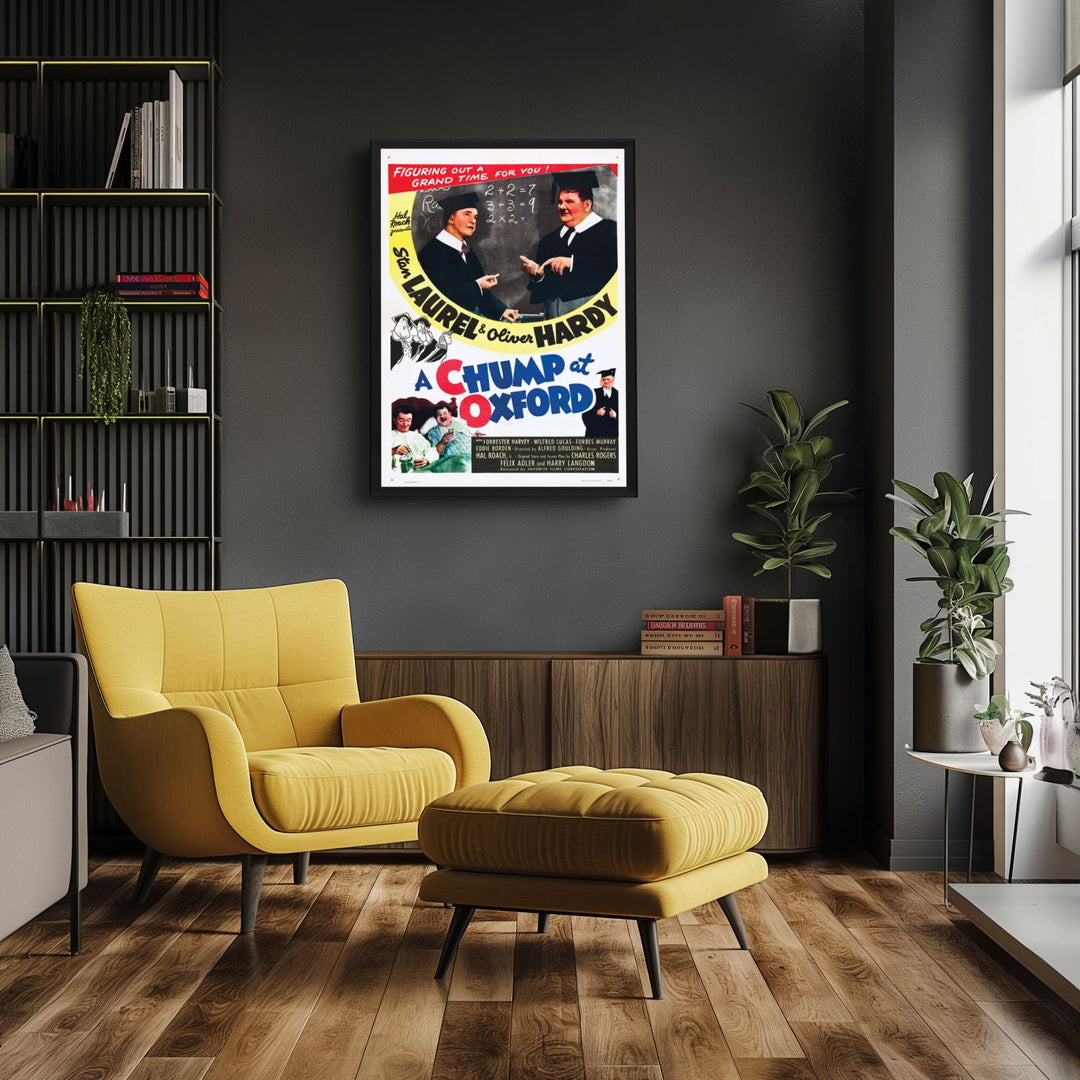 "Chump At Oxford" (1940) Framed Movie Poster