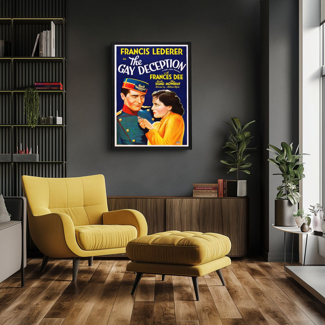 "Gay Deception" (1935) Framed Movie Poster