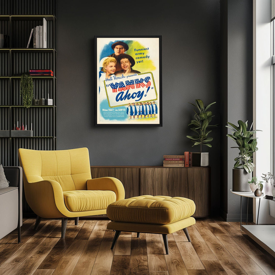 "Yanks Ahoy" (1943) Framed Movie Poster
