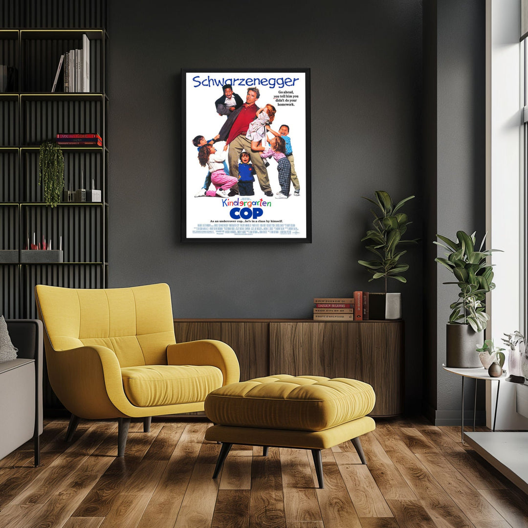 "Kindergarten Cop" (1990) Framed Movie Poster