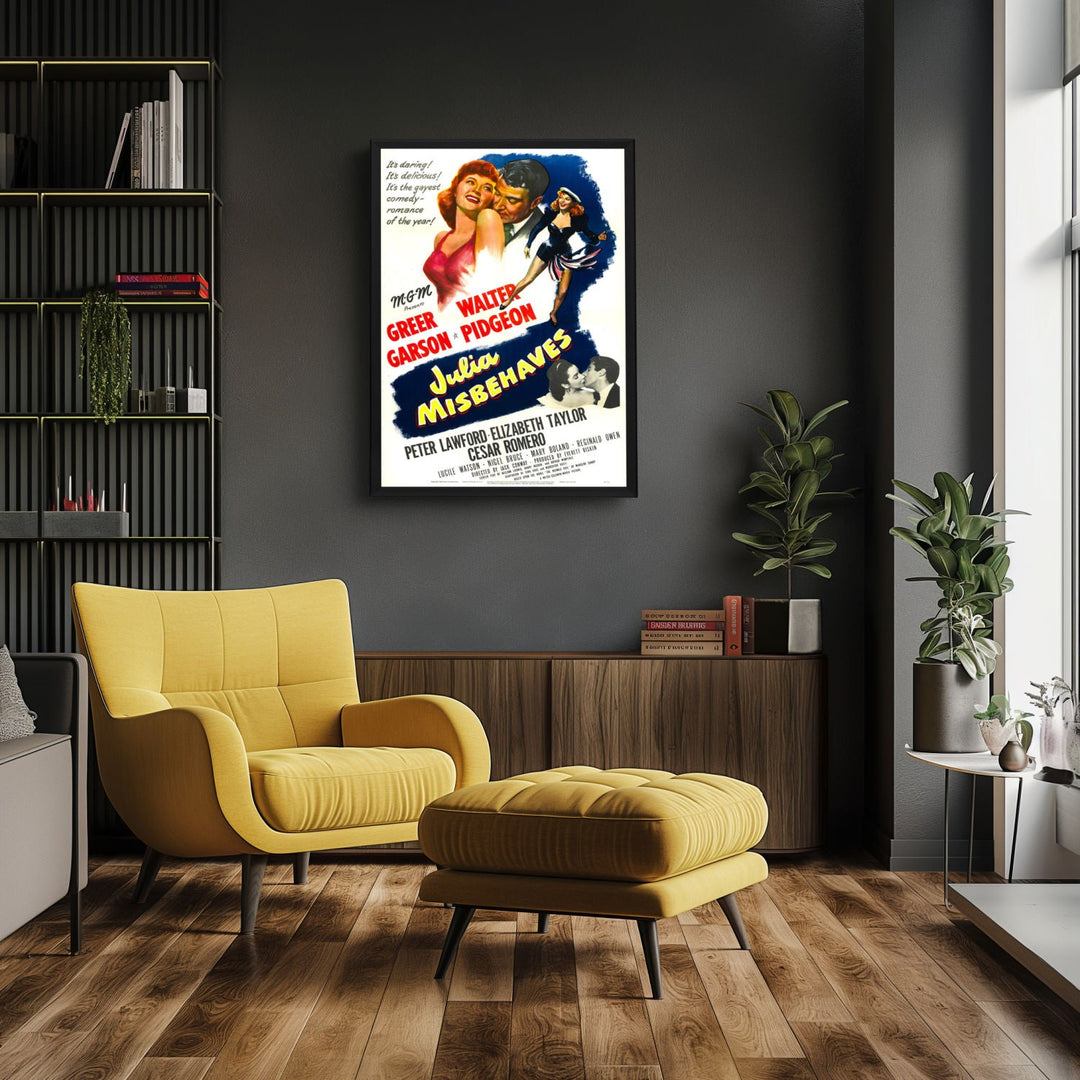 "Julia Misbehaves" (1948) Framed Movie Poster