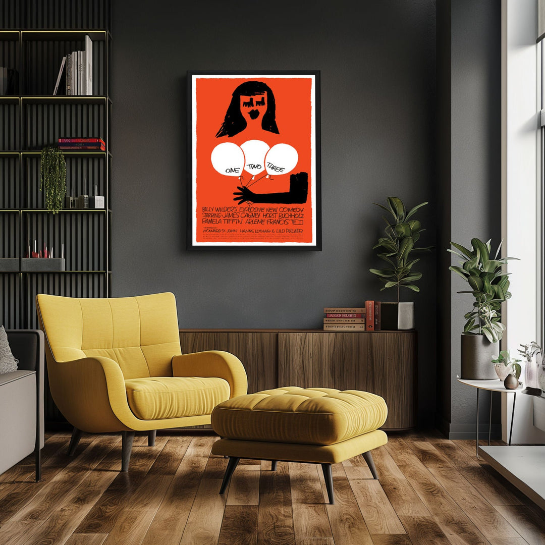 "One Two Three" (1962) Framed Movie Poster
