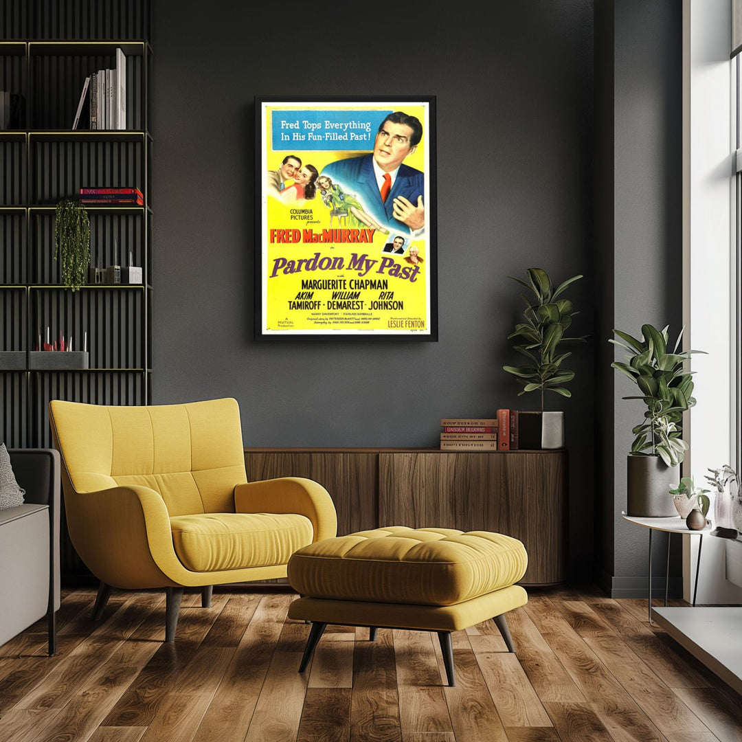 "Pardon My Past" (1945) Framed Movie Poster