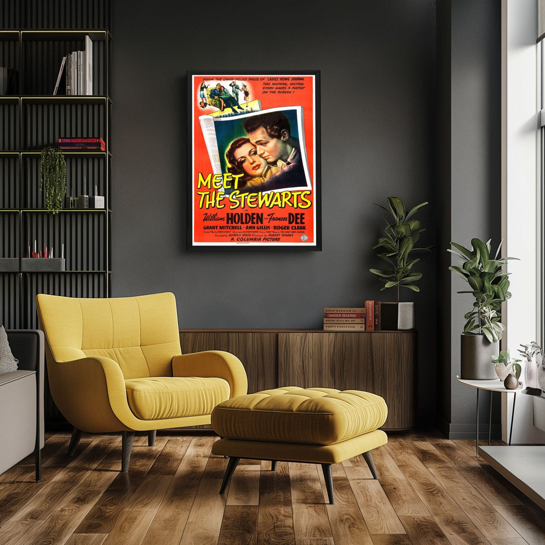 "Meet The Stewarts" (1942) Framed Movie Poster