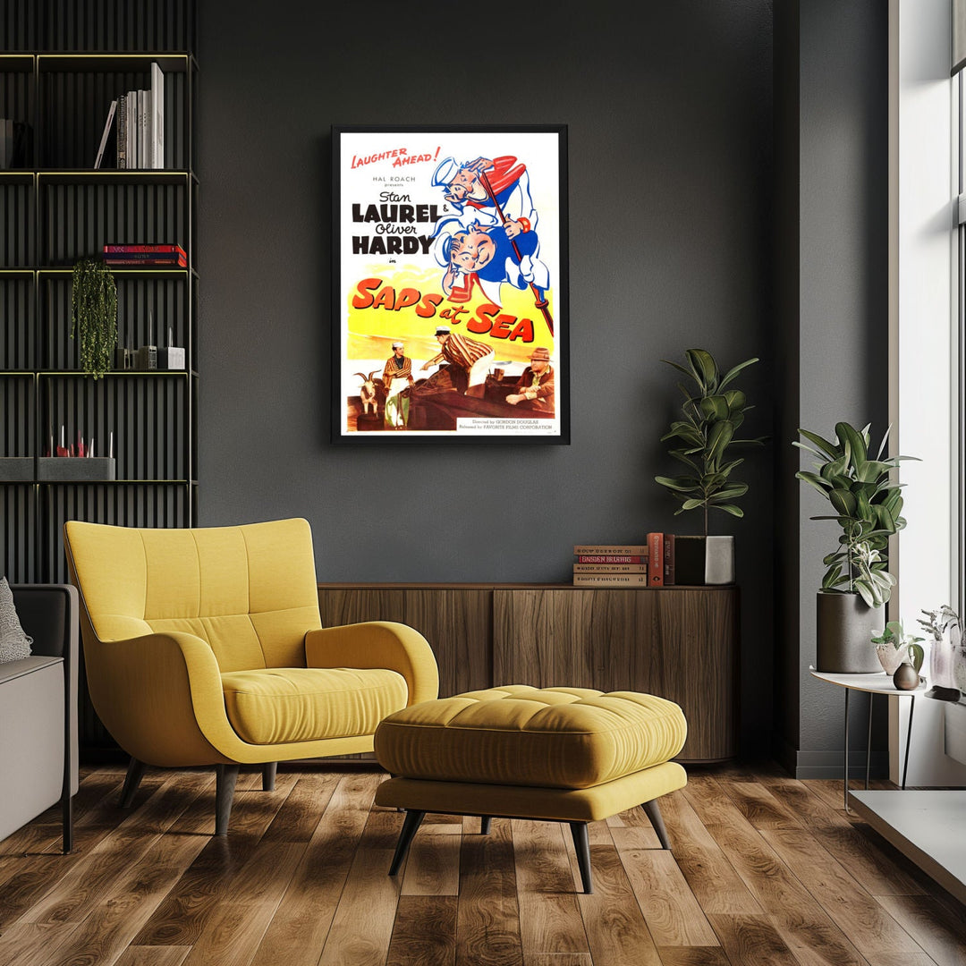 "Saps At Sea" (1940) Framed Movie Poster