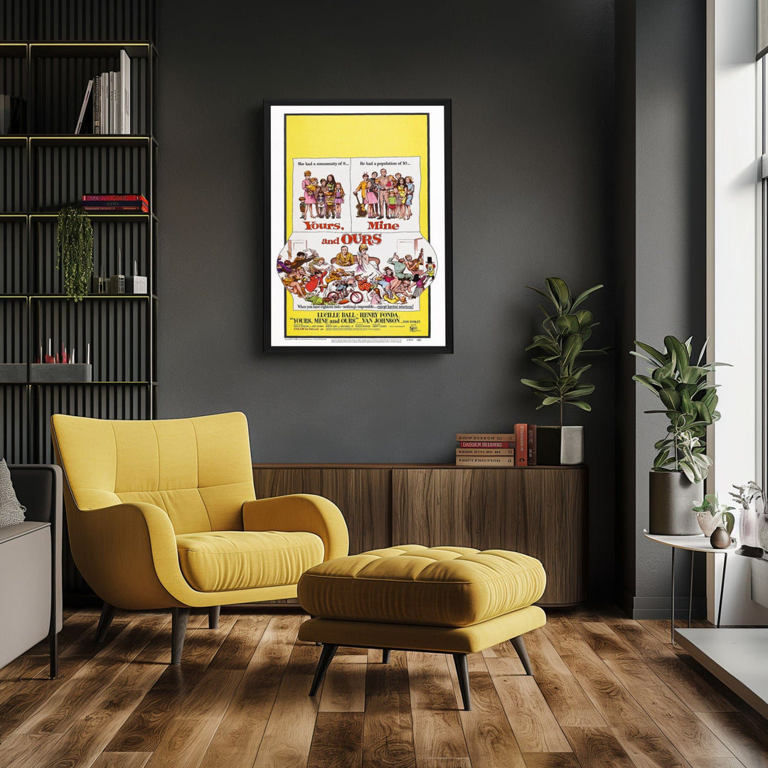 "Yours, Mine And Ours" (1968) Framed Movie Poster