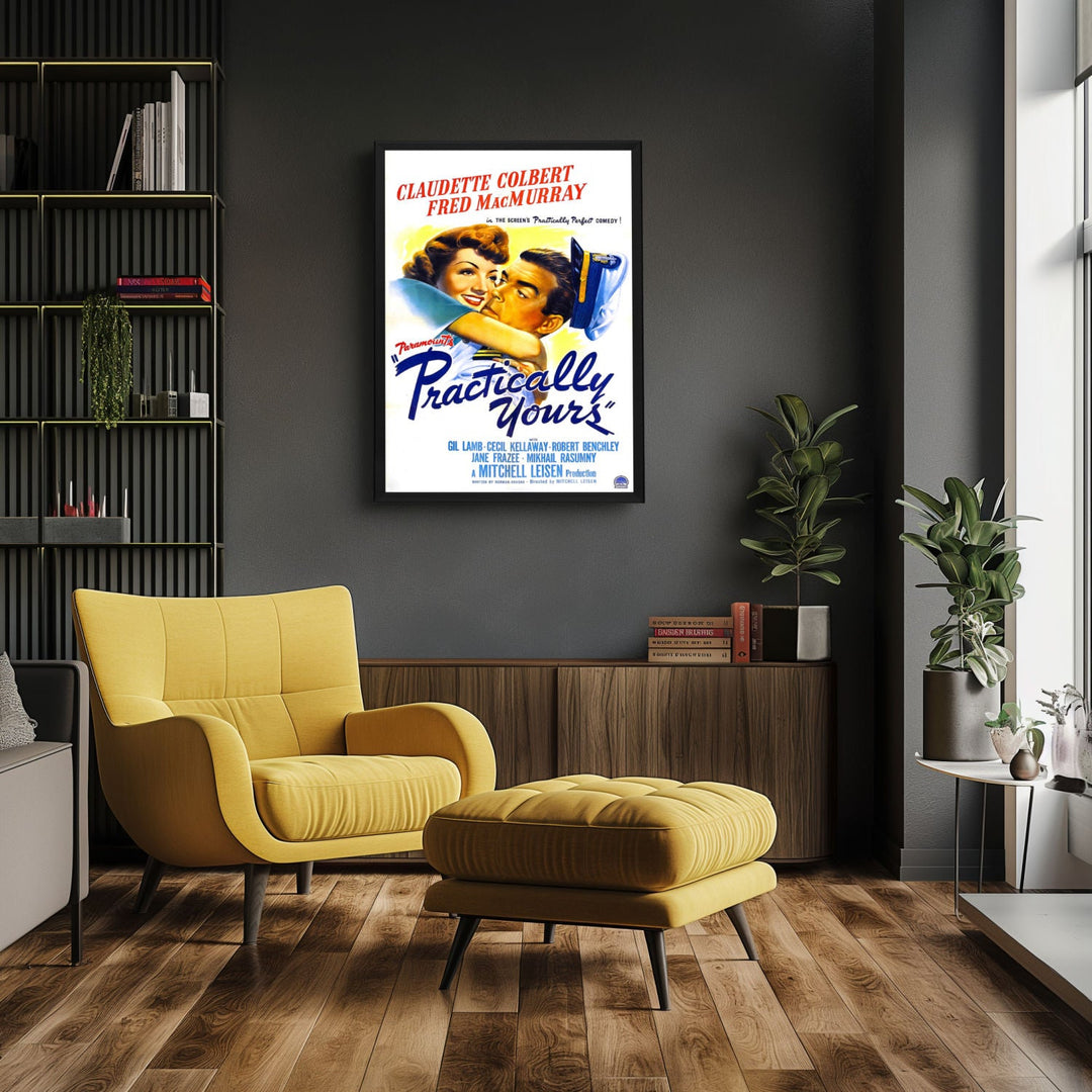 "Practically Yours" (1944) Framed Movie Poster