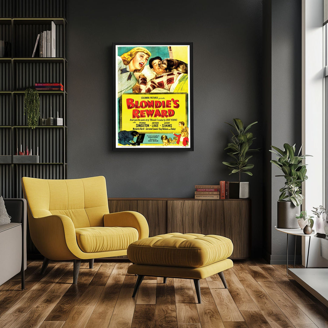 "Blondie's Reward" (1948) Framed Movie Poster